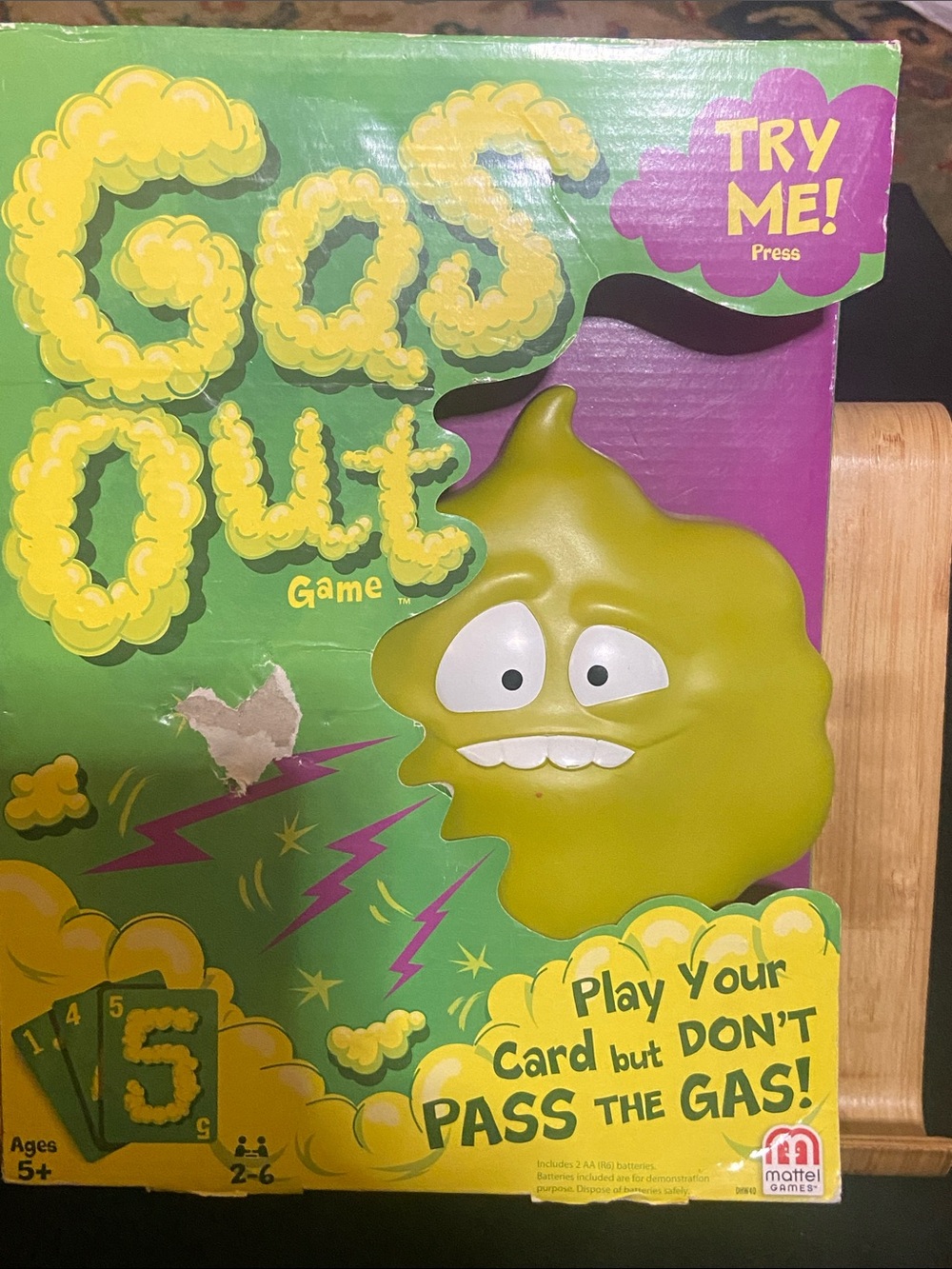 Mattel Gas Out Game – Green and Yellow Box Art